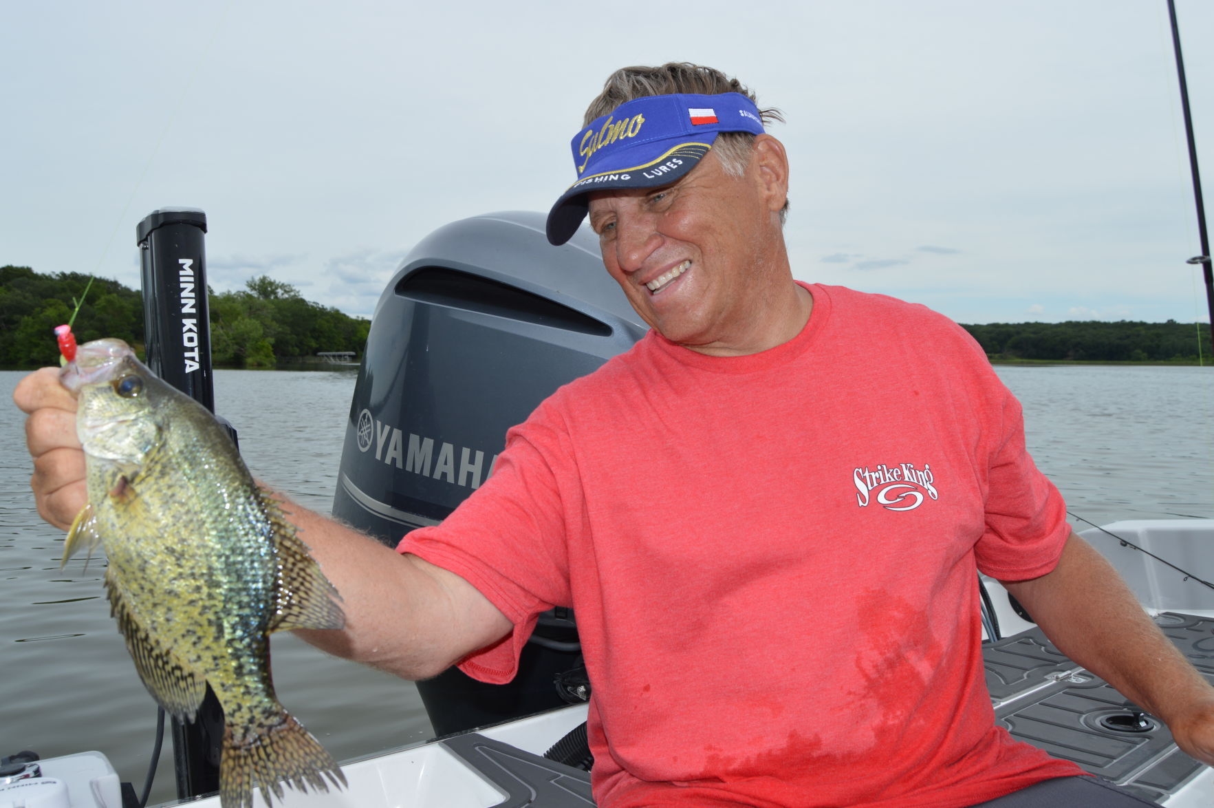 Crappie on the line